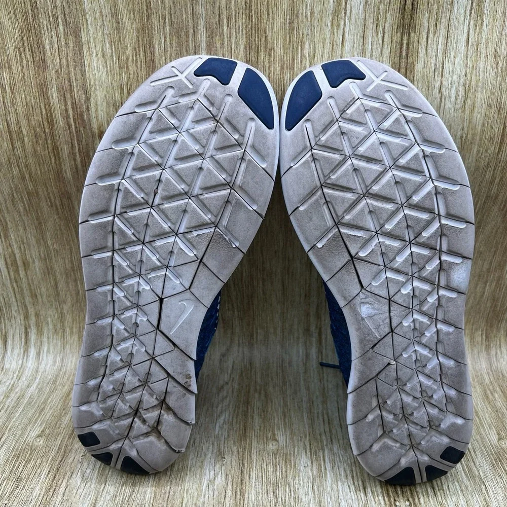 Nike Free RN Flyknit Men's Size 11 Blue Running Shoes Sneakers 831069-406
